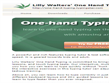 Tablet Screenshot of one-hand-typing.typingstar.com